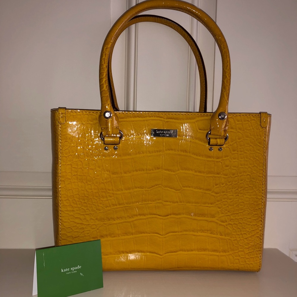 Kate Spade Bag In Yellow Mustard Color